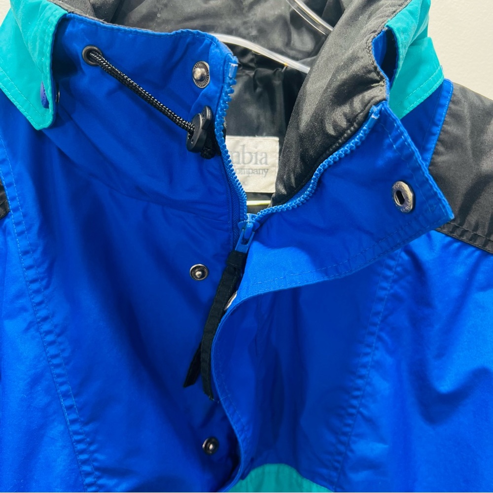 COLUMBIA SPORTSWEAR Vintage USA Made Blue Ski Snowboard Jacket Coat Men’s Large - Picture 11 of 16